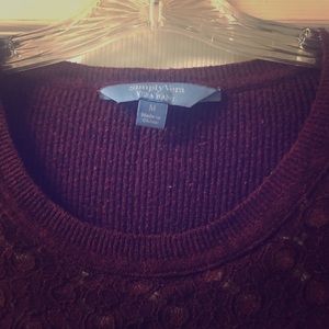 Burgundy Vera Wang sweater