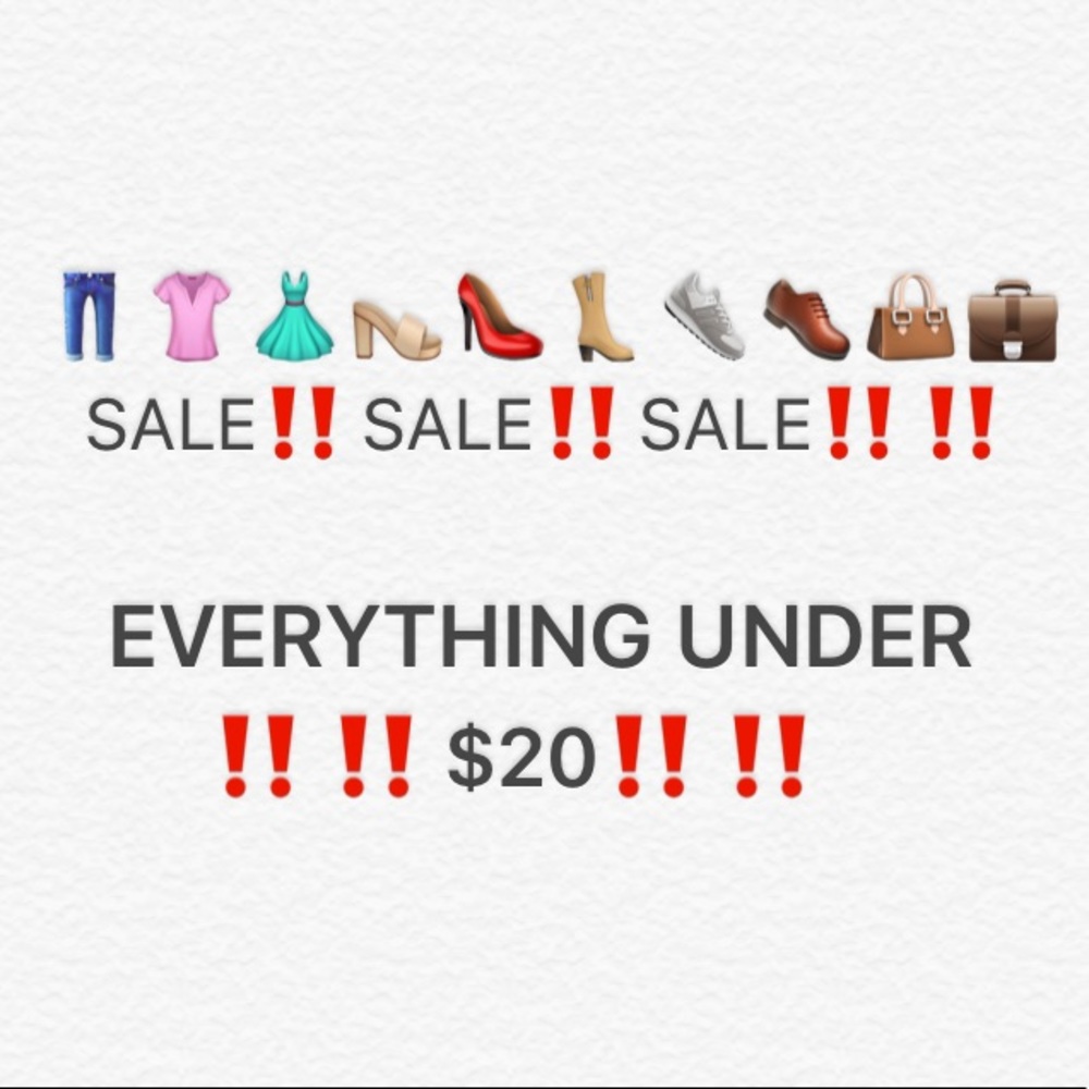 Everything must go!! Prices are nonnegotiable!