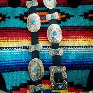 💥SOLD💥Navajo Turquoise Concho Belt