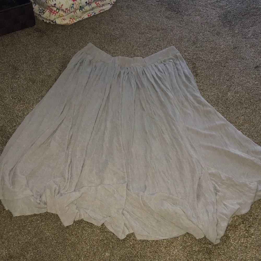 Pleated Sweater skirt