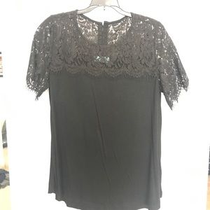 Black lacy top size M