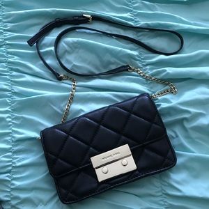 Michael Kors Mini Black Quilted Crossbody Bag