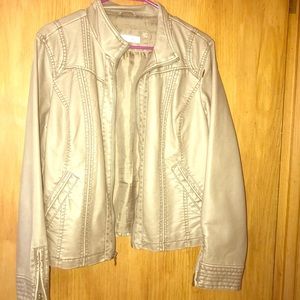 Faded Beige Motorcycle jacket - Deal!