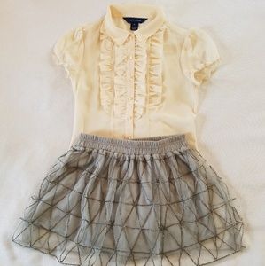 Ralph Lauren Girls Shirt Sz10, Tokyo Darling Skirt