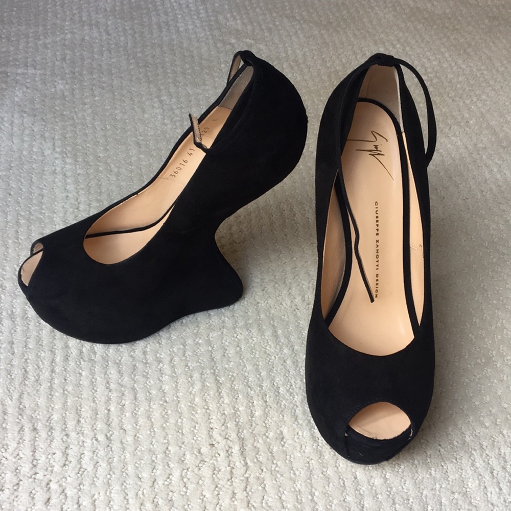 Giuseppe Zanotti Peep Toe Wedge Pumps