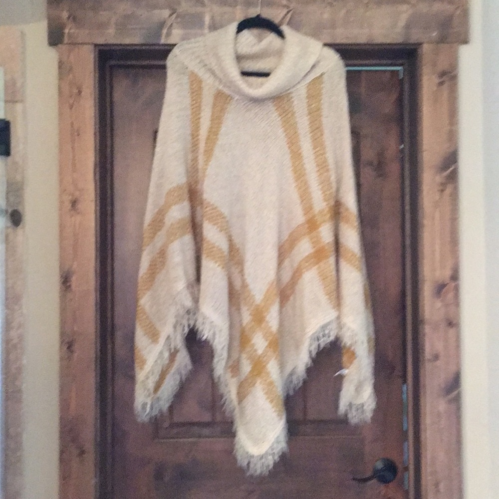 Cow neck poncho