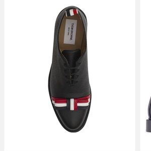 Thom Browne black leather shoes