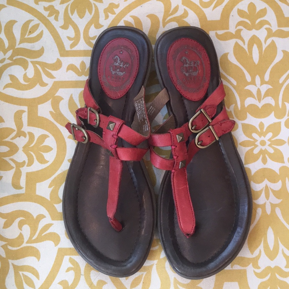 Ariat Rust Thong Sandal 7.5