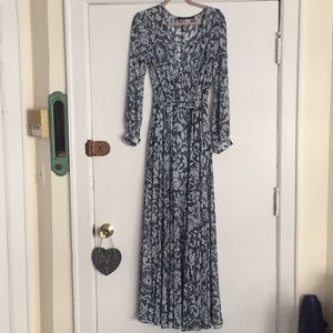 Floral print maxi dress