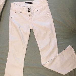 Hudson White Bootcut Jeans