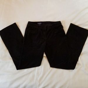 Brooks Brothers Lucia Fit Black Corduroy Pants  8