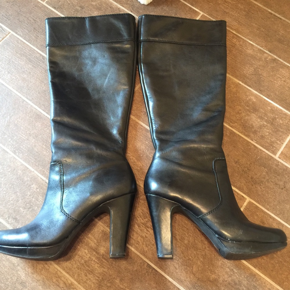 Gianni Bini black high heeled boots. Size 8.5