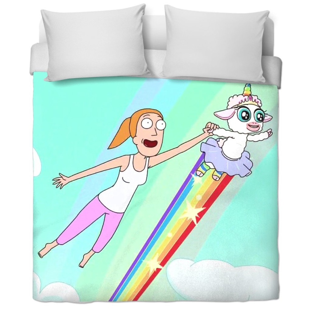 Rick and Morty "Summer" bed spread
