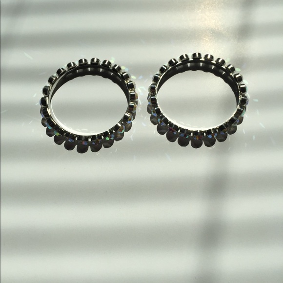 Iridescent Crystal Bangles - Picture 2 of 3