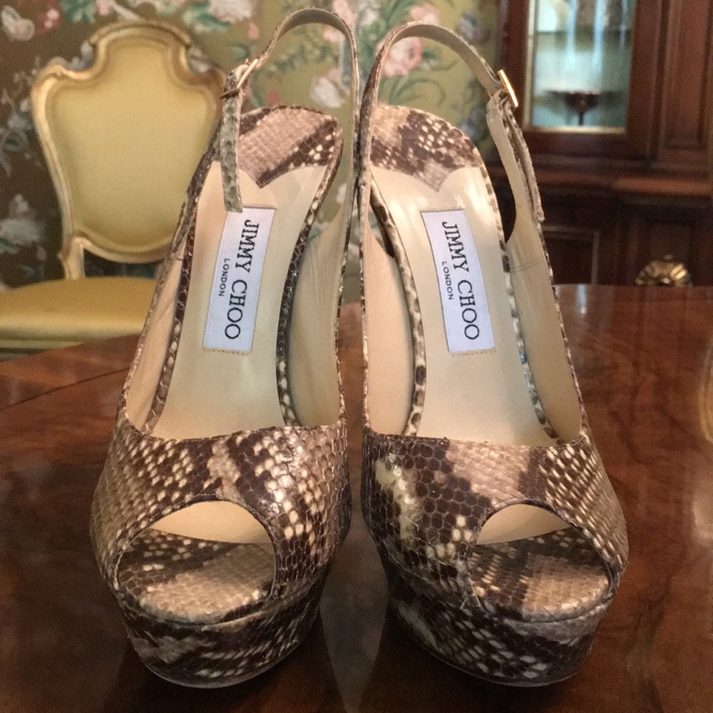 Jimmy Choo Python heels 39