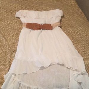 White summer cotton dress