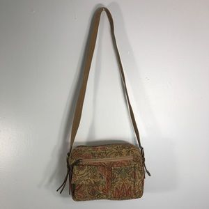 Fossil Crossbody Embroidery Floral Bag
