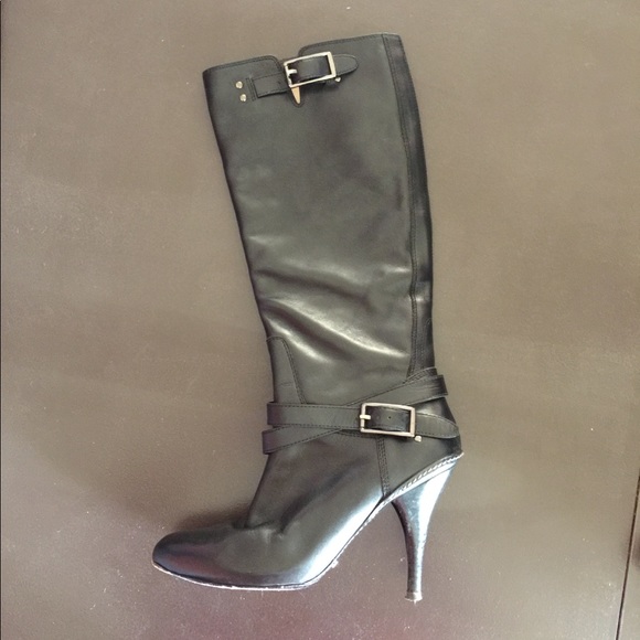 Cole Haan Nike Air heeled boots. Black. Size 6.5B - Picture 4 of 5