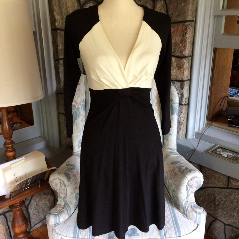 BCBG Maxazria xs black and white dress
