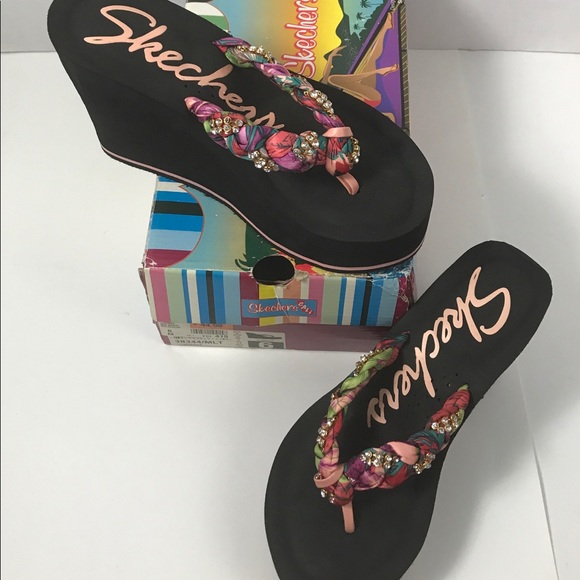 🐱Skechers size6m wedges!with box - Picture 2 of 4