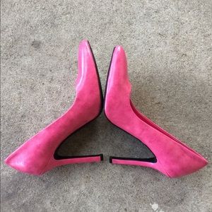 Pink high heels