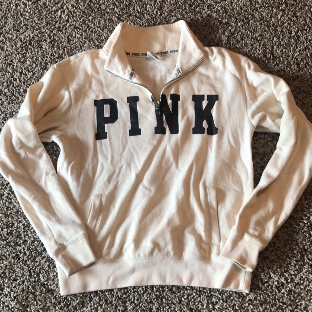 Pink quarter zip pullover