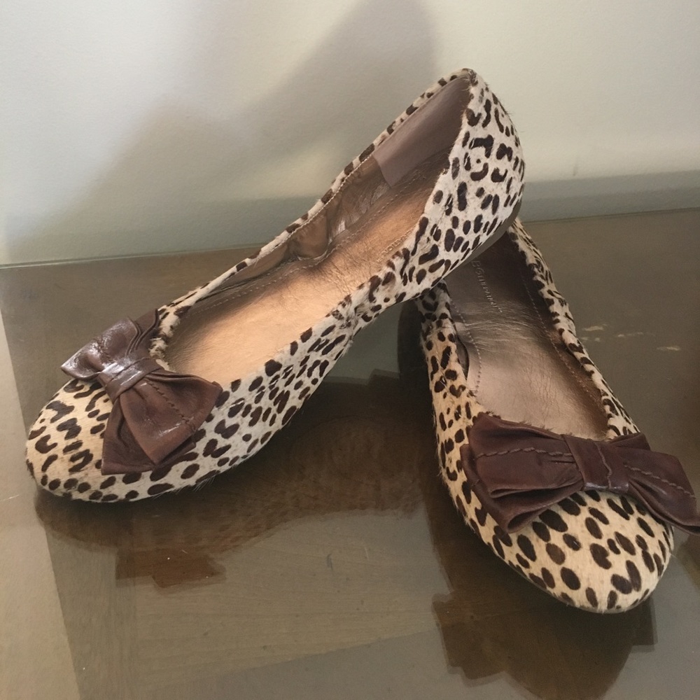 BCBGeneration cheetah print flats