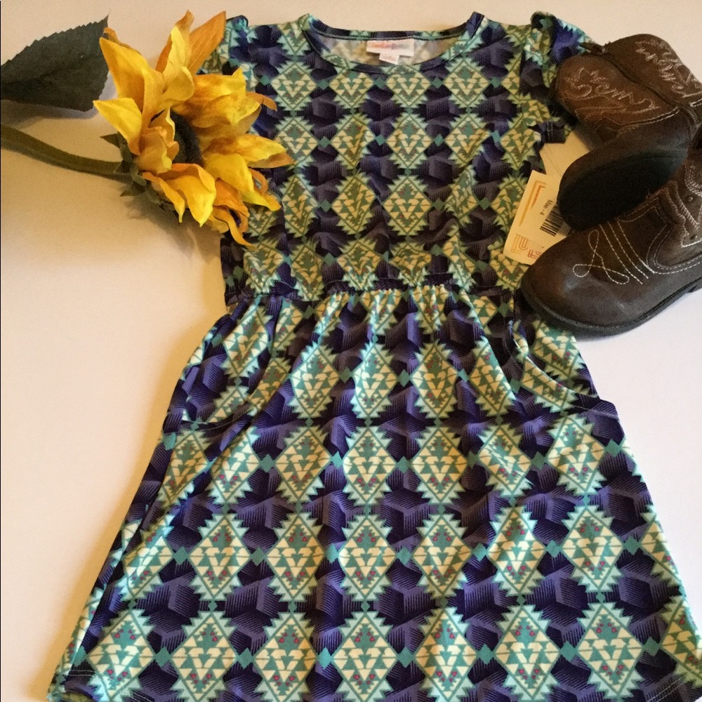 💜💚LuLaRoe Mae dress with pockets size 4 NWT💚💜
