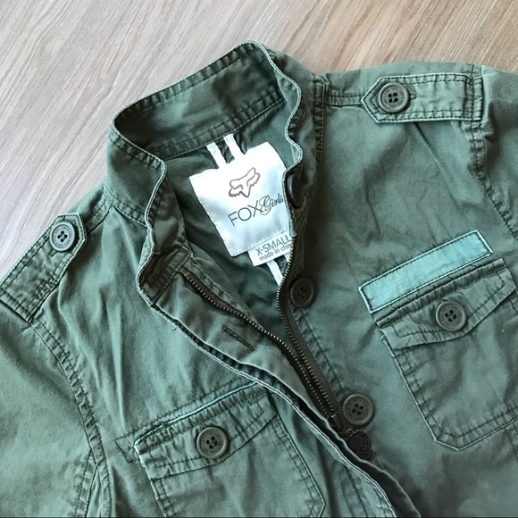 SOLD Fox Racing Co. Military Style Green Jacket XS - Picture 3 of 8