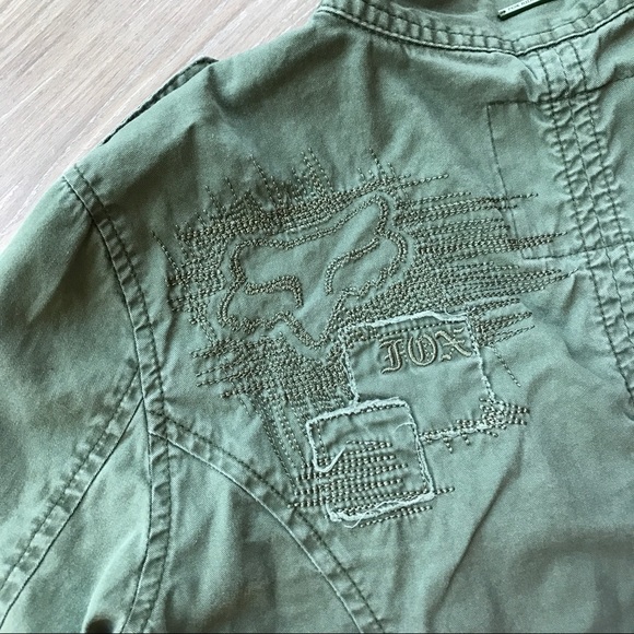 SOLD Fox Racing Co. Military Style Green Jacket XS - Picture 4 of 8