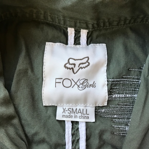SOLD Fox Racing Co. Military Style Green Jacket XS - Picture 6 of 8