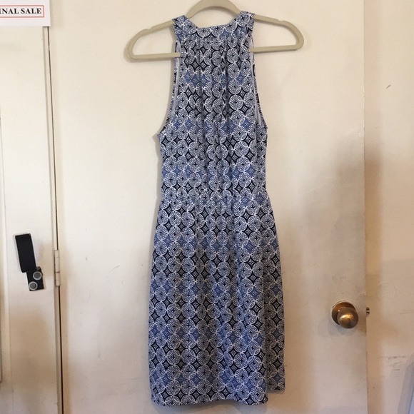 Mudpie Blue and White Printed Dress