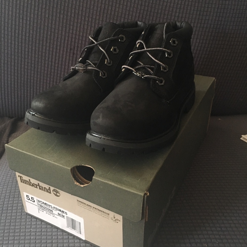 Black Timberland Femmes Boots