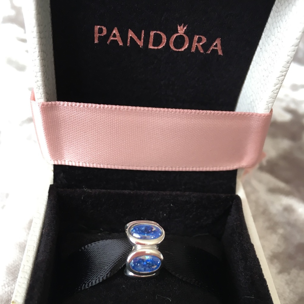 Pandora Blue Oval Lights Bead Charm