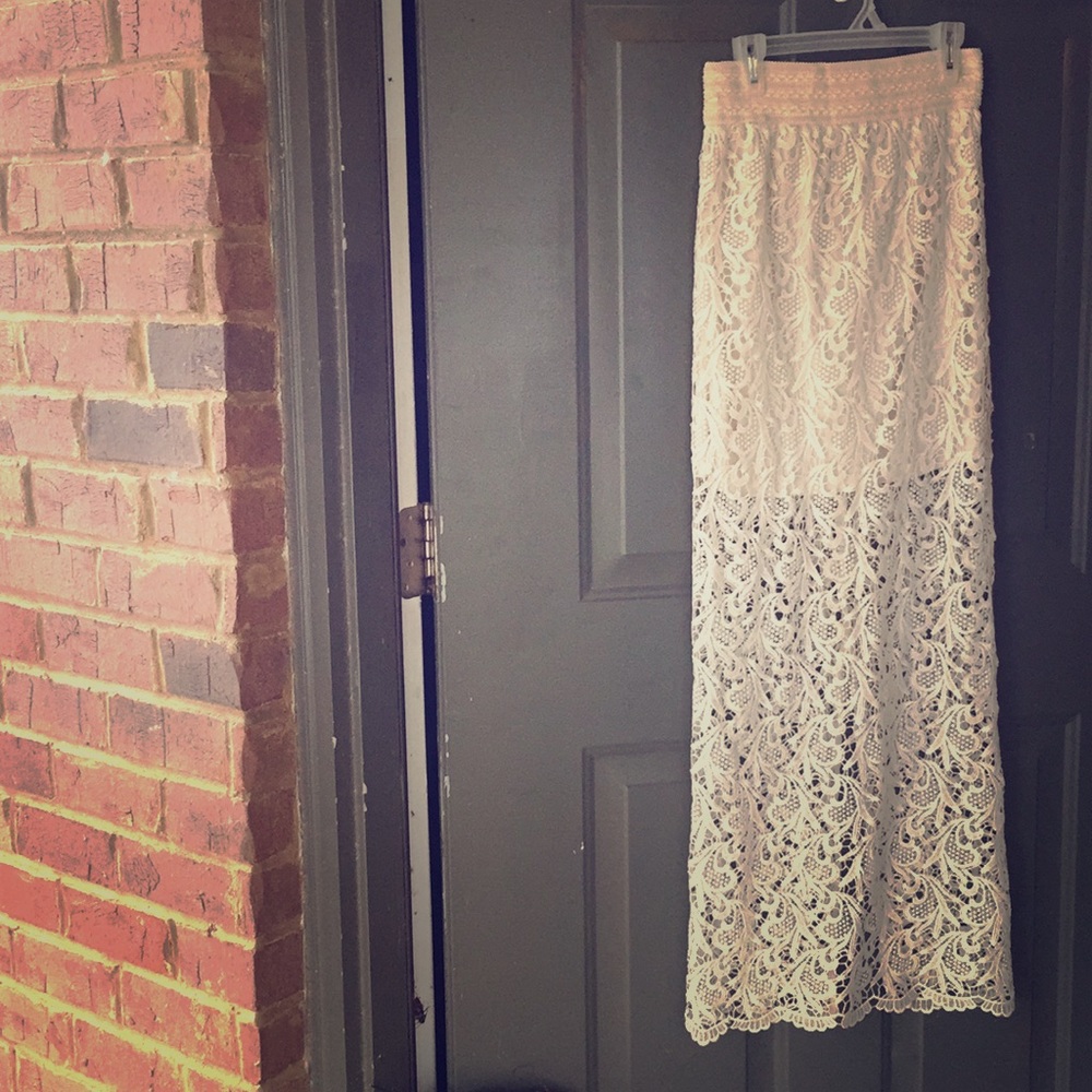 Floor length skirt