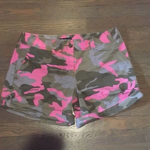 Army print shorts