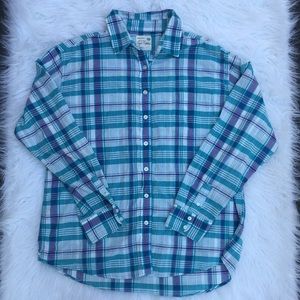 American eagle plaid button up