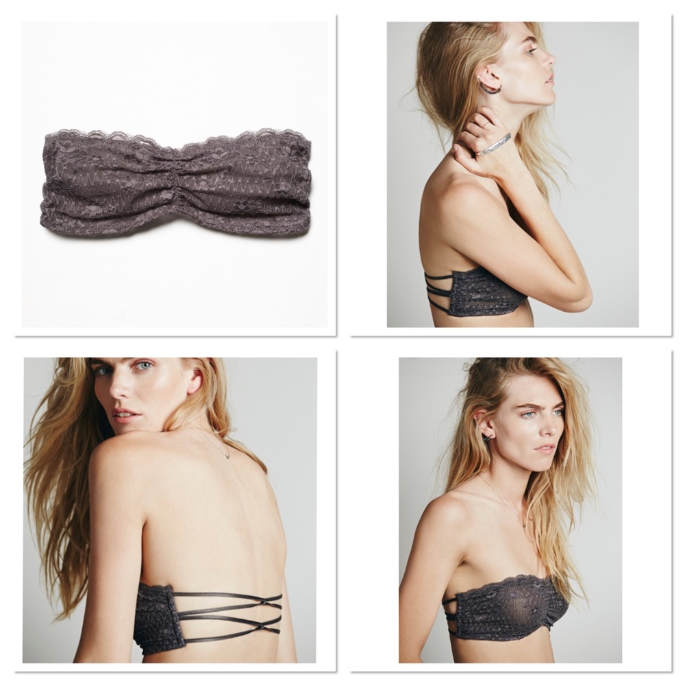 Free people galloon bandeau bra bralette nwt