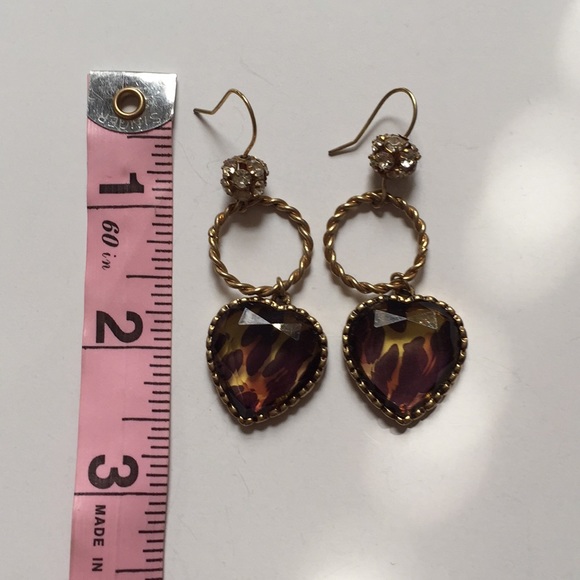 Betsey Johnson Leopard Earrings - Picture 2 of 2