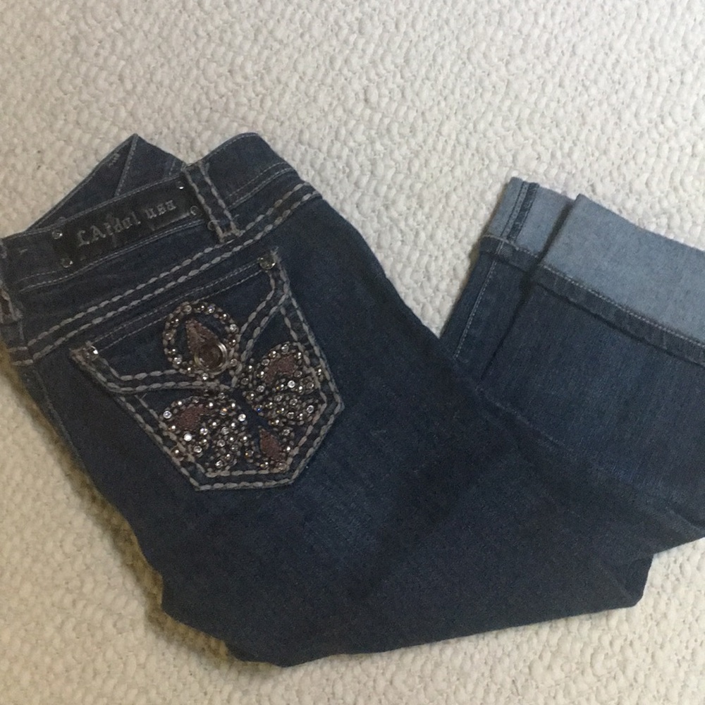 L .A Idol cropped jeans