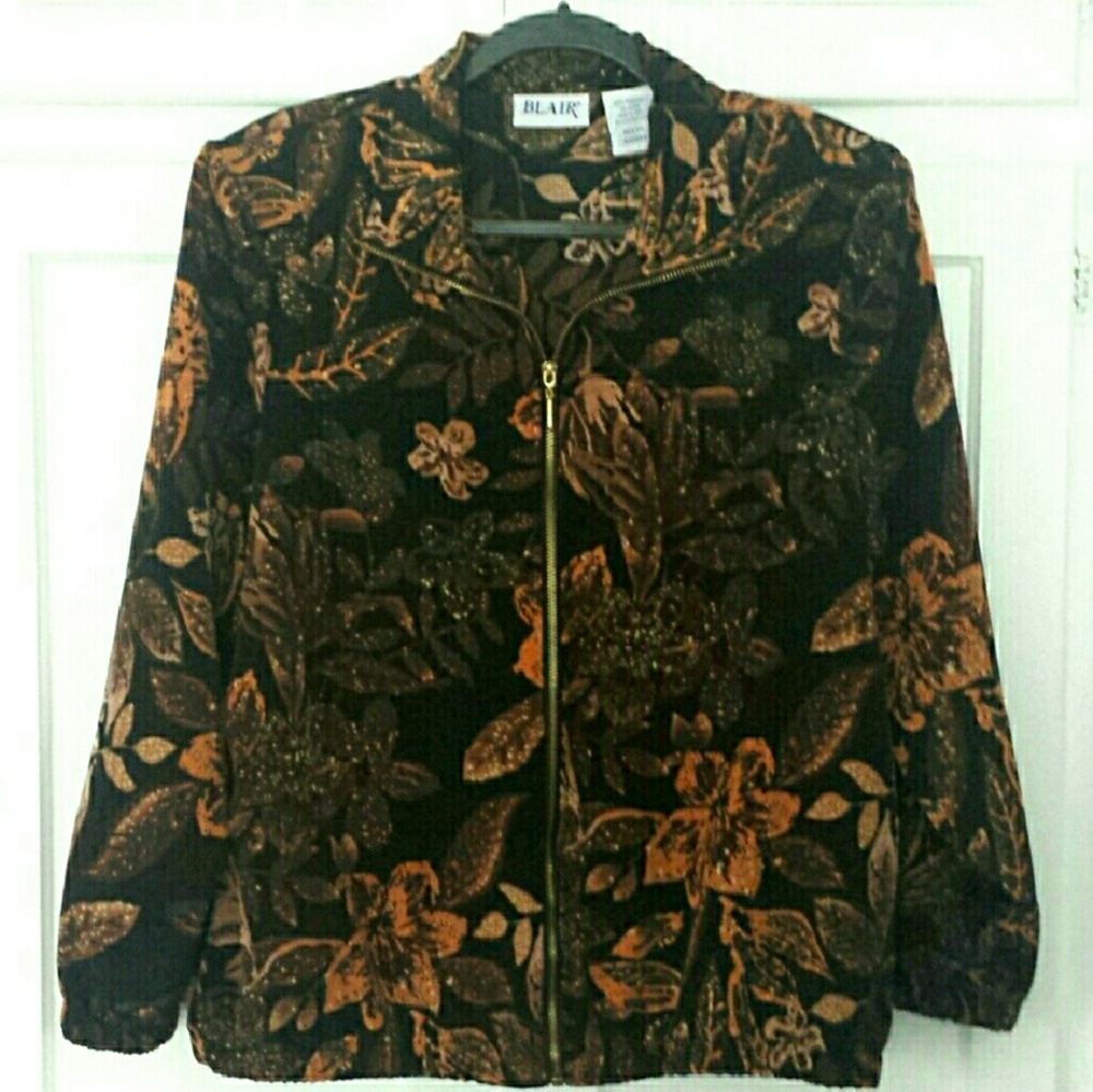 Floral / leaf  jacket