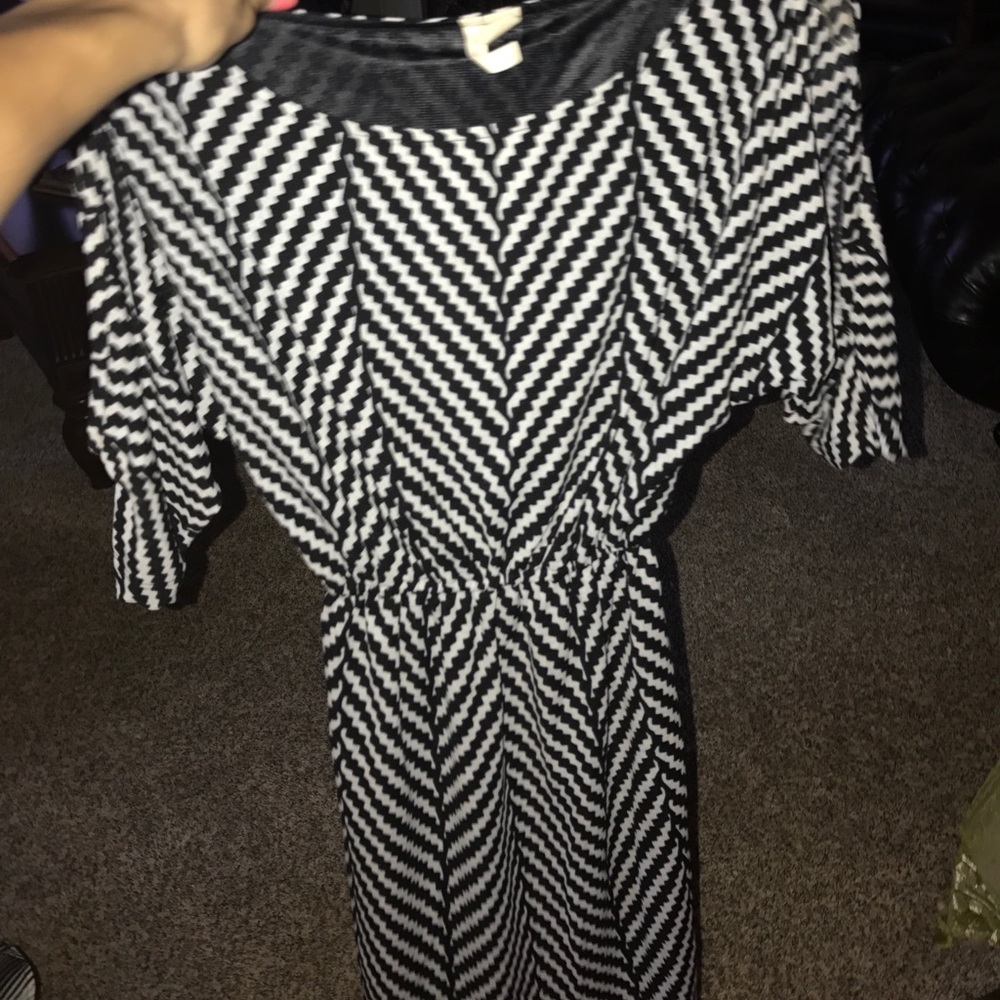 Black and white dress