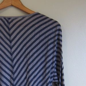 Navy / Gray Striped Shirt