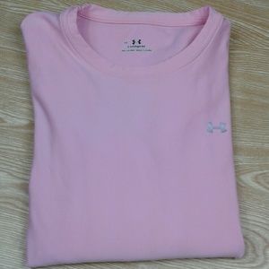 Women's UNDER ARMOUR pink longsleeve. LG