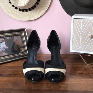 Aldo Peep Toe D'Orsay Pumps