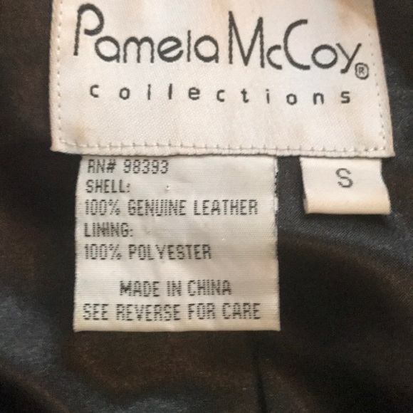 Stunning soft leather jacket by Pamela McCoy - Picture 3 of 3