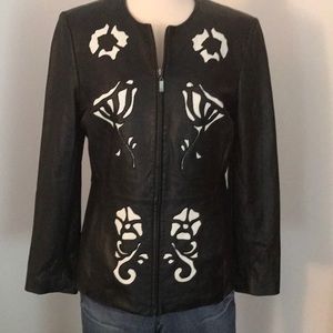 Stunning soft leather jacket by Pamela McCoy