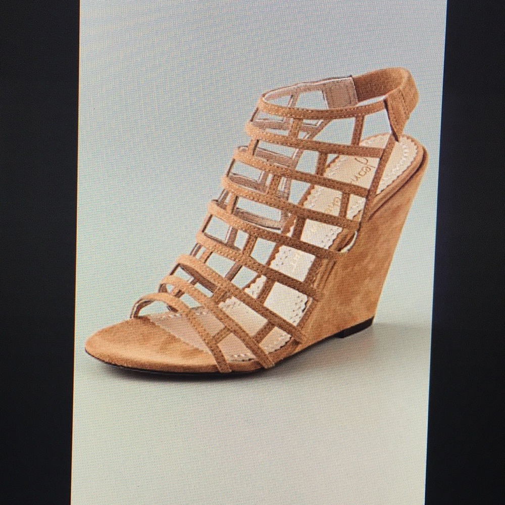 Pia Suede wedge sandals