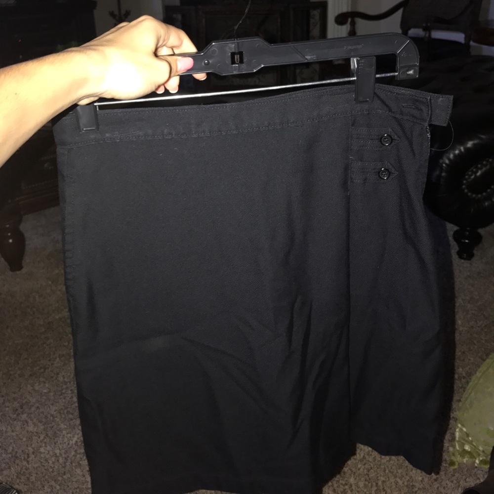 Black uniform skirt