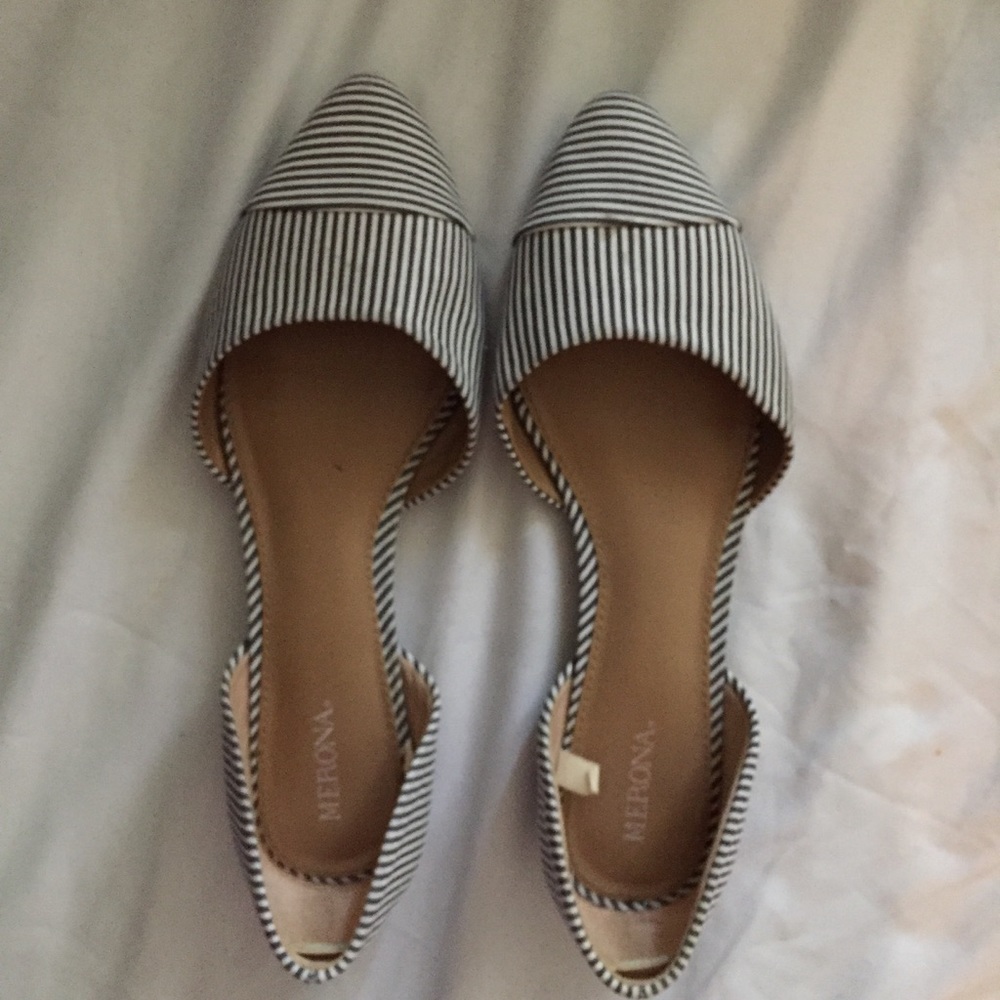 Merona striped sandal flats